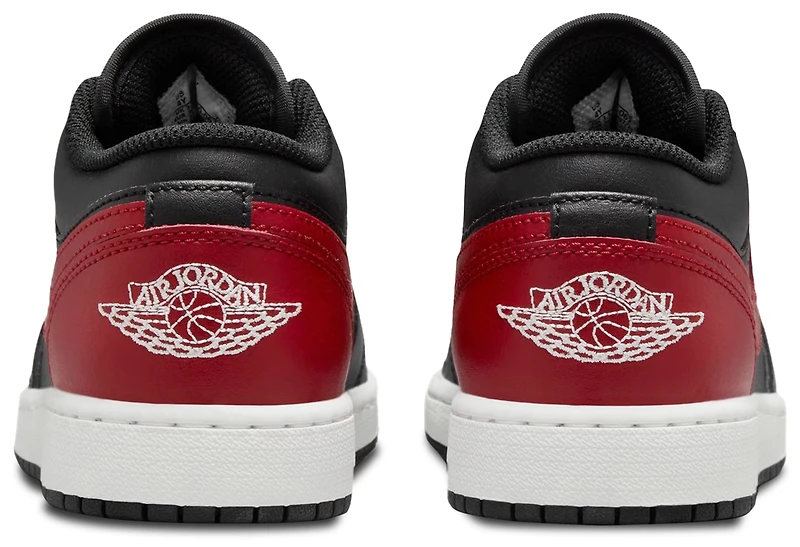 Jordan Boys Jordan AJ 1 Low - Boys' Grade School Basketball Shoes Black/Red/White Size 05.0