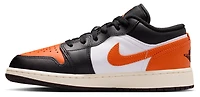 Jordan Boys AJ 1 Low - Boys' Grade School Basketball Shoes Black/Sail/Starfish