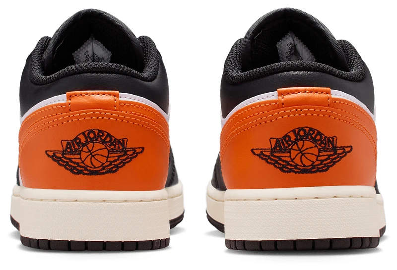 Jordan Boys AJ 1 Low - Boys' Grade School Basketball Shoes Black/Sail/Starfish