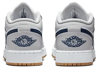 Jordan Boys AJ 1 Low - Boys' Grade School Basketball Shoes White/Midnight Navy