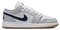 Jordan Boys AJ 1 Low - Boys' Grade School Basketball Shoes White/Midnight Navy