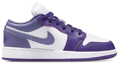 Jordan Girls AJ 1 Low - Girls' Grade School Basketball Shoes Court Purple/Dusty Amethyst