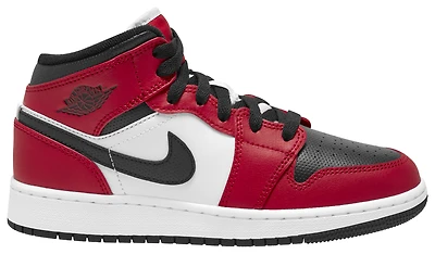 Jordan Boys AJ 1 Mid - Boys' Grade School Shoes Gym Red/Black/Black
