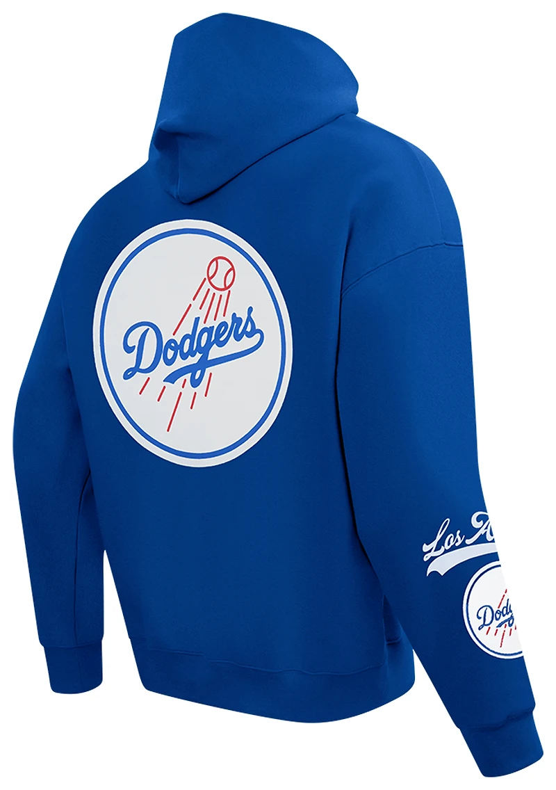 Pro Standard Dodgers Living Large Drop Shoulder PO Hoodie - Men's