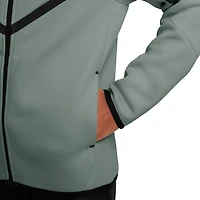 Nike Boys Tech Fleece Full-Zip - Boys' Grade School Black/Clay Green