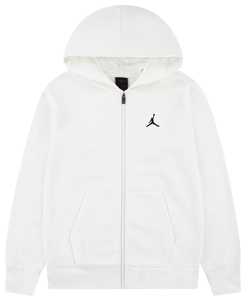 Jordan Boys Brooklyn Full-Zip Hoodie - Boys' Grade School Sail/White