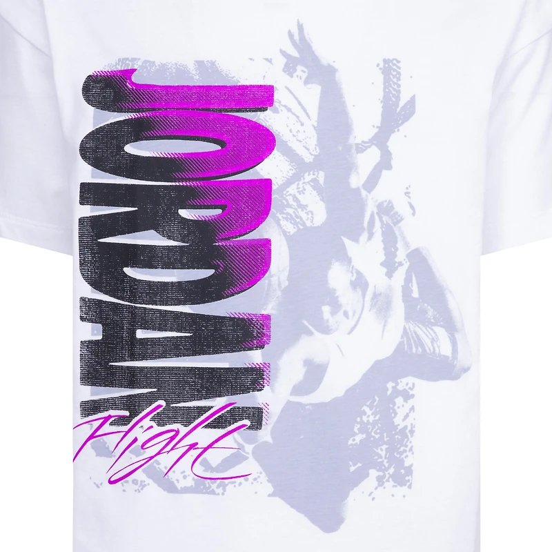 Jordan Throwback Flight Short Sleeve T-Shirt - Girls' Grade School