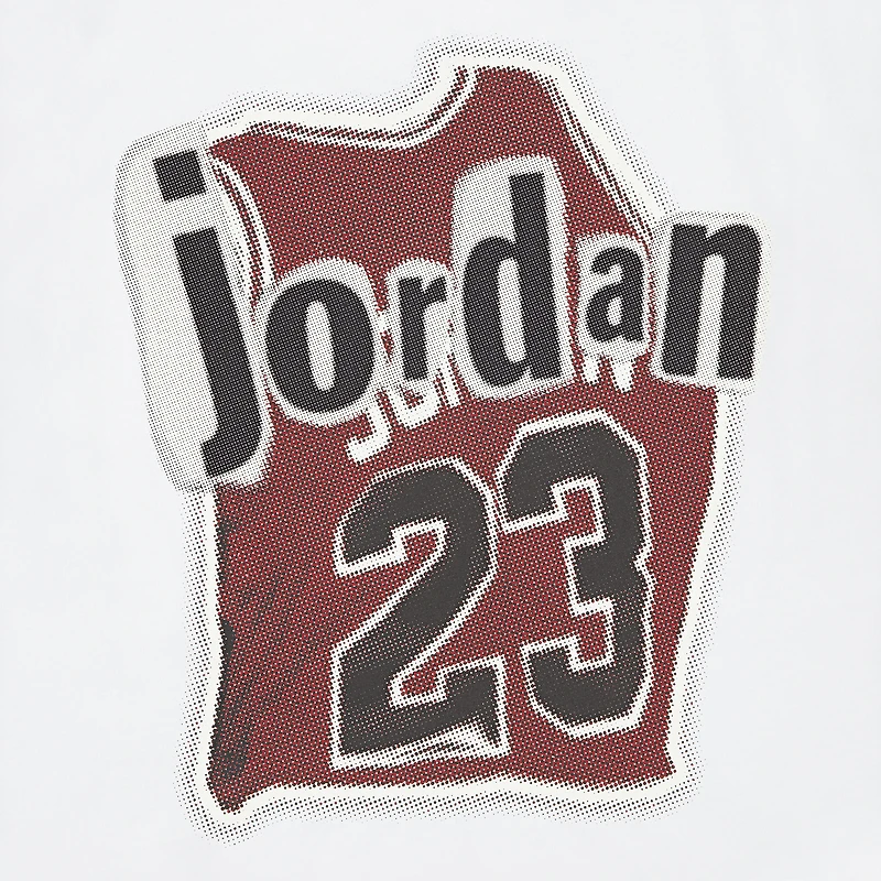 Jordan Boys Jersey Collage Short Sleeve T-Shirt - Boys' Grade School White