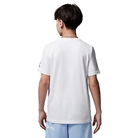 Jordan Boys Fadeaway Flight S/S T-Shirt - Boys' Grade School White/White