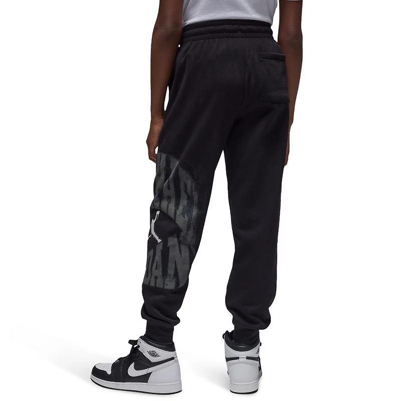 Jordan Boys MVP HBR Jumpman Fleece Pants - Boys' Grade School Black/Grey