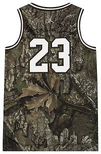 Jordan Boys MVP Realtree Print 23 Jersey - Boys' Grade School Olive/White