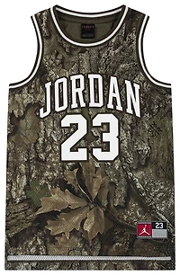 Jordan Boys MVP Realtree Print 23 Jersey - Boys' Grade School Olive/White