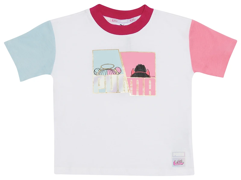 PUMA LOL S&S Colorblock T-Shirt - Girls' Toddler