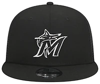 New Era Marlins Evergreen Trucker Hat - Men's
