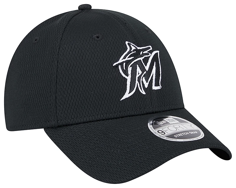New Era Marlins SS Evergreen Cap - Men's