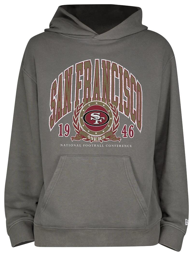 New Era 49ers Fitted Pullover Hoodie - Men's