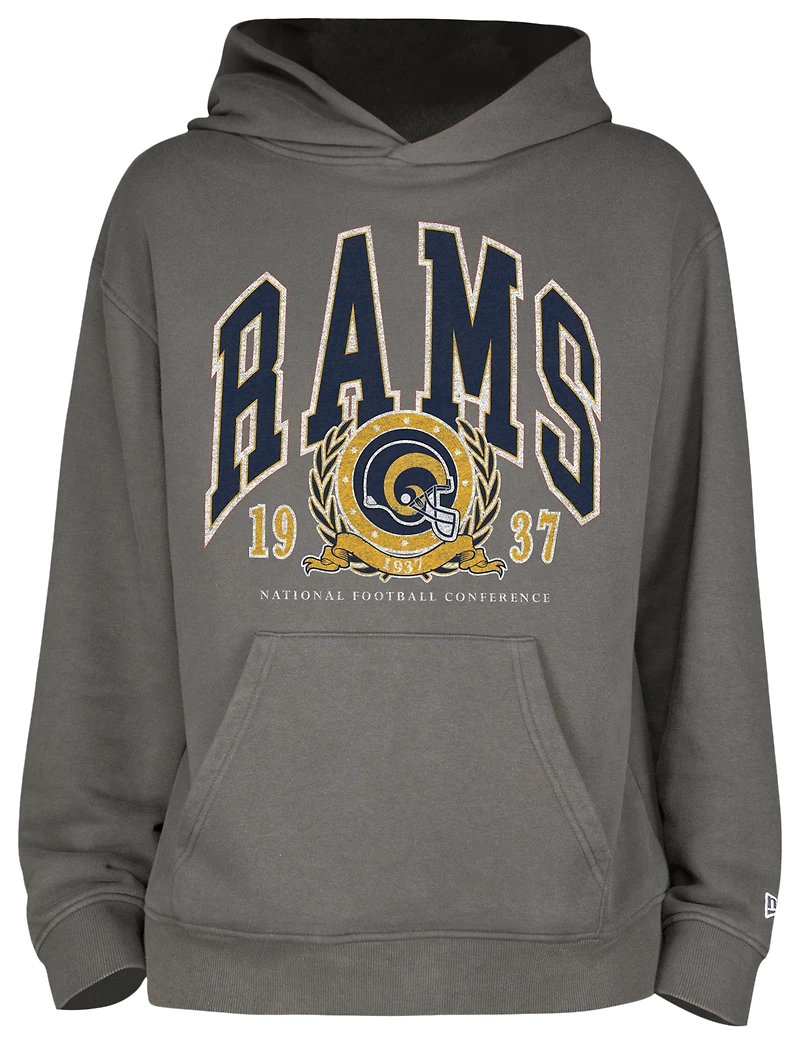 New Era Rams Fitted Pullover Hoodie - Men's