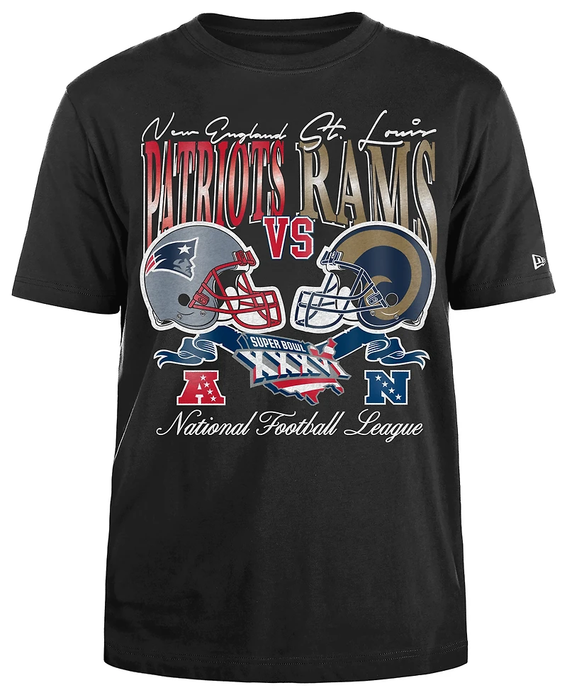 New Era Patriots/Rams Super Bowl Short Sleeve T-Shirt - Men's