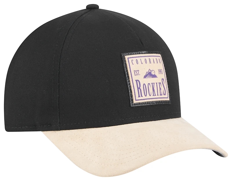 New Era Rockies 9FORTY A-Frame Suede Cap - Men's