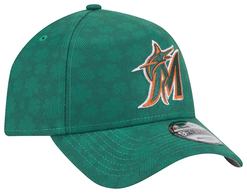 New Era Marlins 9FORTY A-Frame Lucky Day BTG Cap - Men's