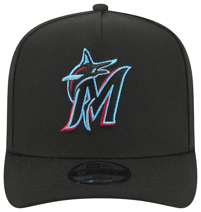 New Era Marlins 9FIFTY A-Frame EG Cap - Men's