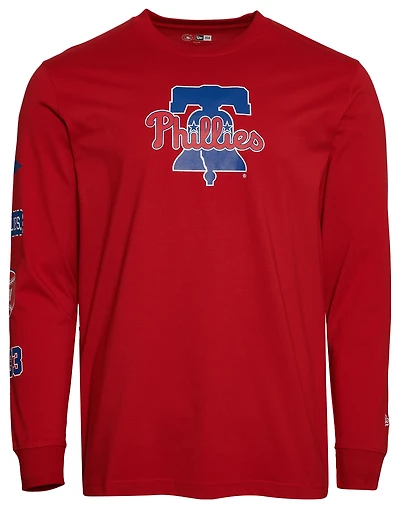 New Era Phillies Custom L/S T-Shirt - Men's