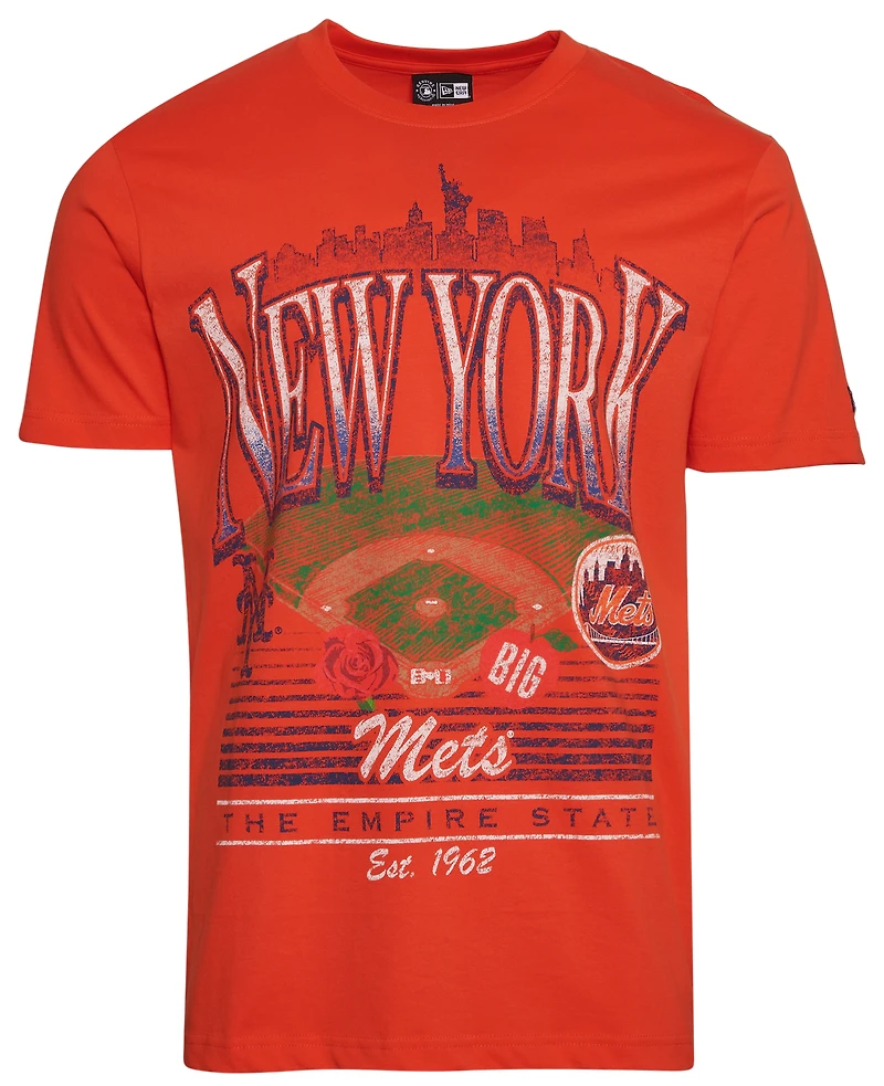 New Era York Mets Custom S/S T-Shirt - Men's