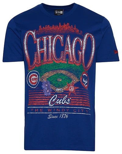 New Era Chicago Cubs Custom S/S T-Shirt - Men's