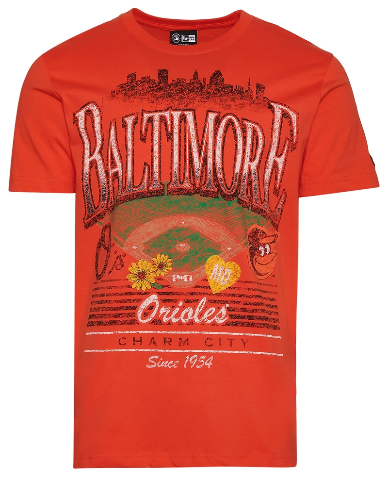 New Era Baltimore Orioles Custom S/S T-Shirt - Men's