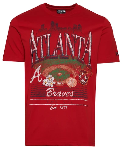 New Era Atlanta Braves Custom S/S T-Shirt - Men's