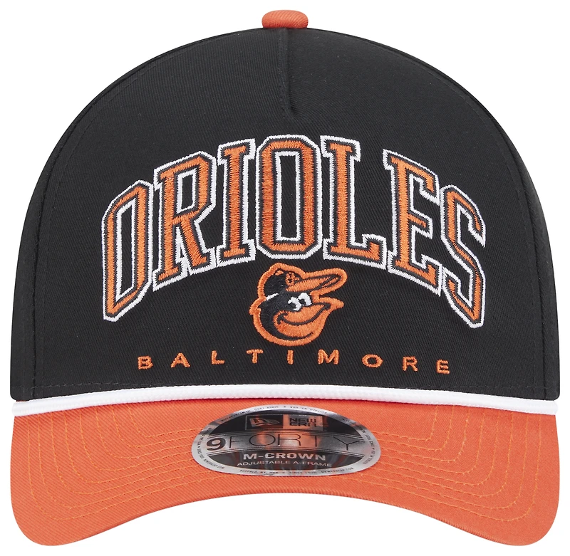 New Era Orioles 9FORTY MC A-Frame Arch Cap - Men's