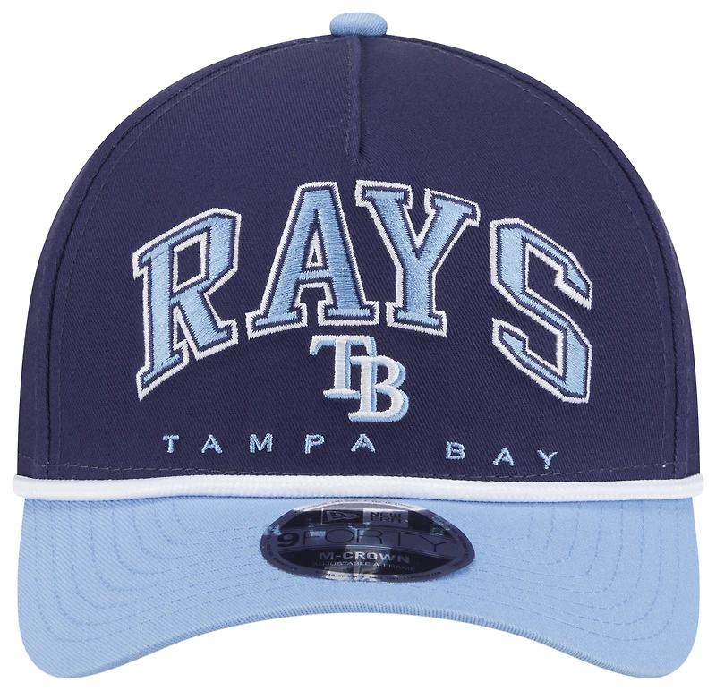 New Era Rays 9FORTY MC A-Frame Arch Cap - Men's