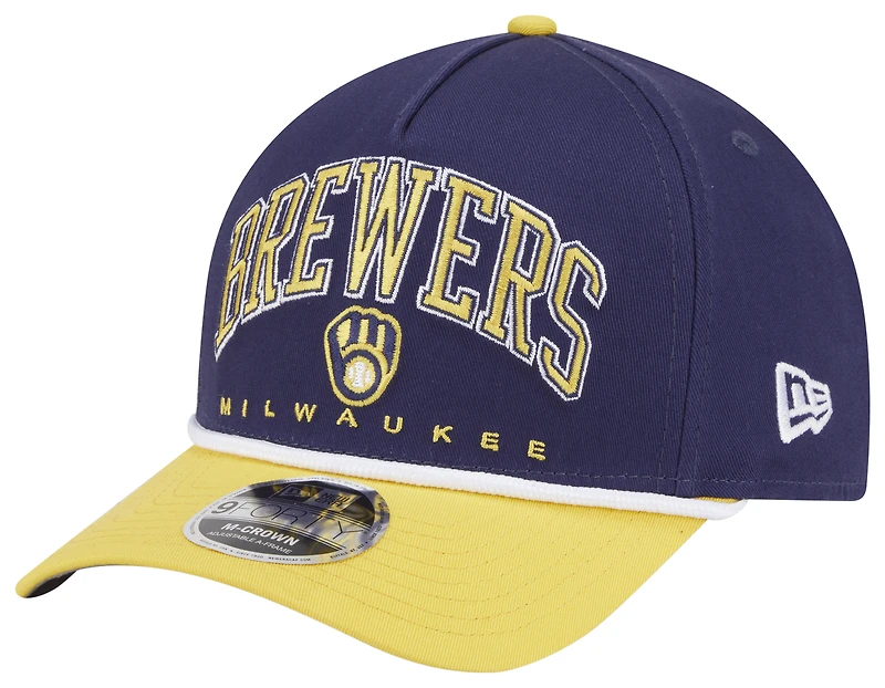 New Era Brewers 9FORTY MC A-Frame Arch Cap - Men's