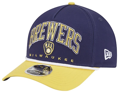 New Era Brewers 9FORTY MC A-Frame Arch Cap - Men's
