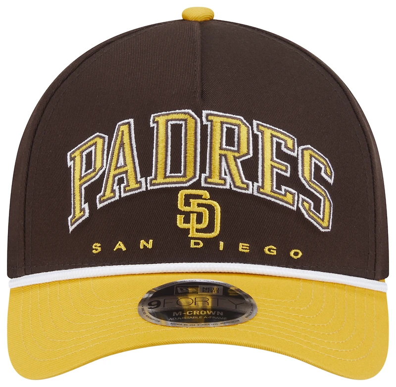 New Era Padres 9FORTY MC A-Frame Arch Cap - Men's