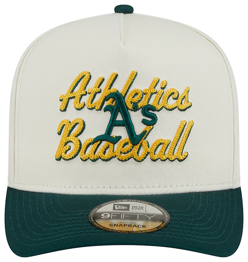 New Era A's 9FIFTY A-Frame Chainstitch Cap - Men's