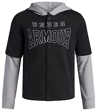 Under Armour Icon Fleece Button-Down Hoodie - Boys' Grade School