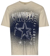 New Era Mens Cowboys 3063 OVS T-Shirt - Cream/Multi