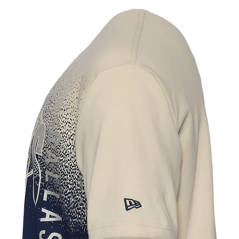 New Era Mens Cowboys 3063 OVS T-Shirt - Cream/Multi