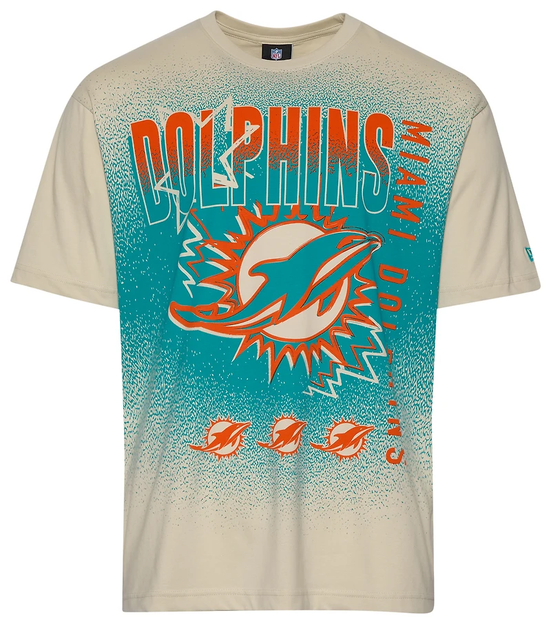 New Era Dolphins 3063 OVS T-Shirt - Men's