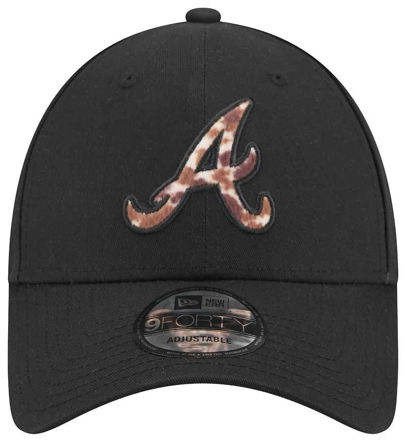 New Era Braves 9FORTY Faux Pony Infill Cap - Men's