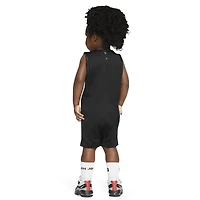 Jordan Boys HBR DNA Jersey Romper - Boys' Infant Black/Black