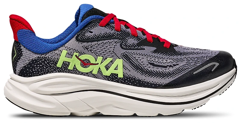 HOKA Boys HOKA Clifton 10 - Boys' Grade School Shoes White/Grey Size 06.5