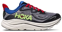 HOKA Boys HOKA Clifton 10 - Boys' Grade School Shoes White/Grey Size 06.5