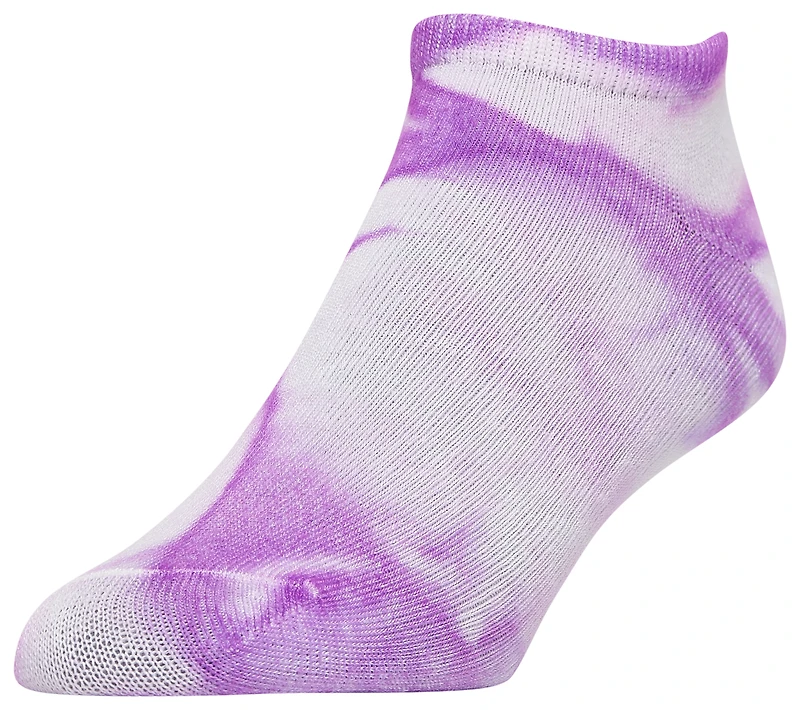 CSG 6 Pack Bright Tie-Dye No Show Socks
