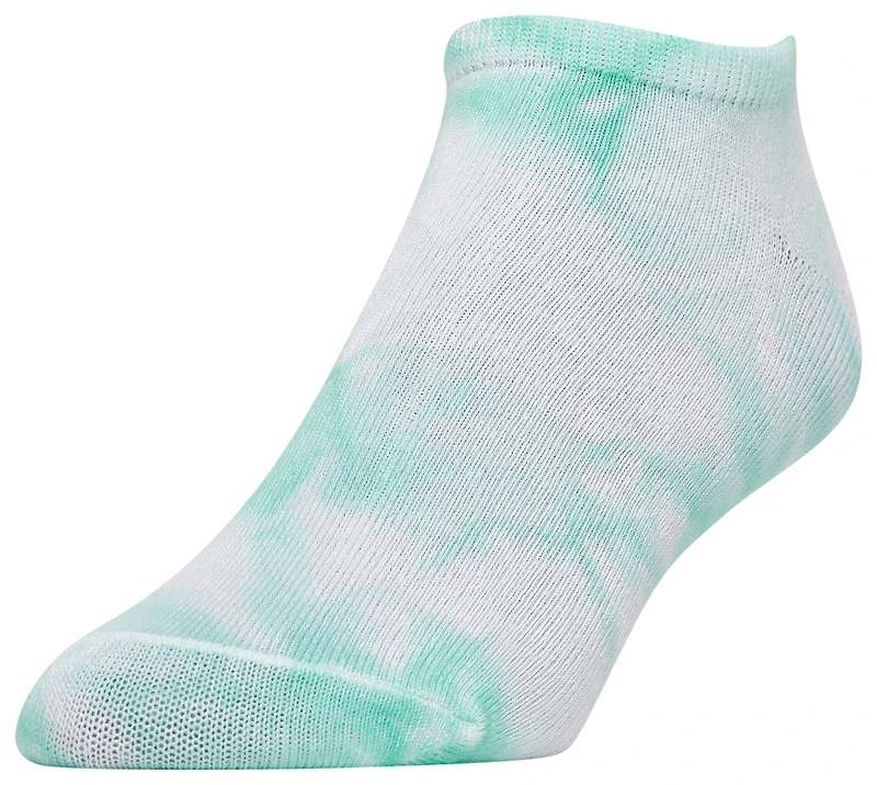 CSG 6 Pack Bright Tie-Dye No Show Socks