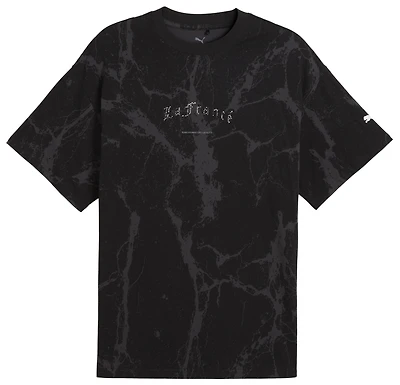 PUMA Melo LaFrance Written Chrome Marble T-Shirt - Men's