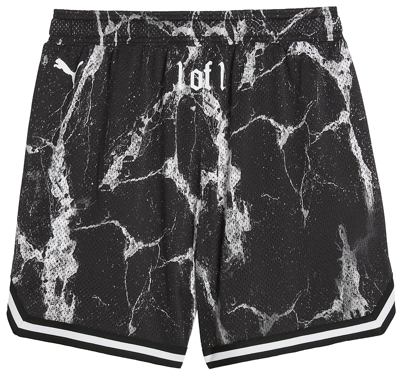 PUMA Melo LaFrance Written Chrome AOP Shorts - Men's