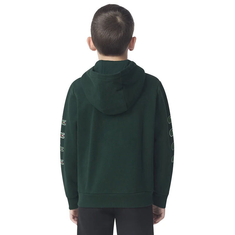 Lacoste Graphic Fleece Full Zip Hoodie  - Boys' Grade School