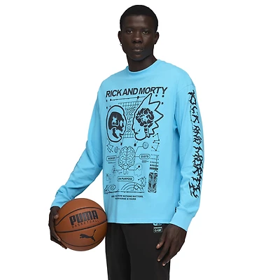 PUMA Hoops x Rick and Morty Long Sleeve T-Shirt - Men's